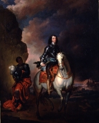 REGAL POSE – Portrait of Oliver Cromwell served by a Black male. Probably in Tunis after 1655 bombardment. Did he bring his servant back to England?